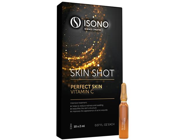 ISONO SKIN SHOT Perfect Skin Vitamin C Serum rozświetlające przeciw niedoskonałościom interakcje ulotka serum - 10 amp. po 2 ml