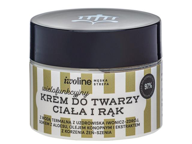 Iwoline Męska Strefa Krem do twarzy, ciała i rąk wielofunkcyjny interakcje ulotka krem - 150 ml