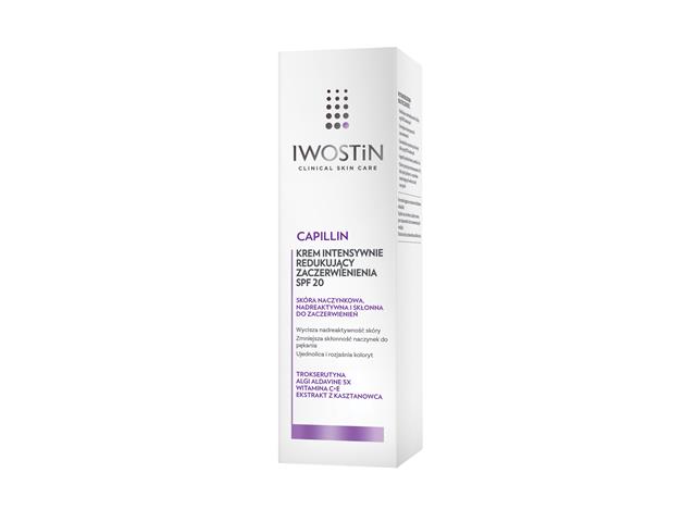 Iwostin Capillin Krem intensywnie redukujący zaczerwienienia SPF 20 interakcje ulotka krem - 40 ml