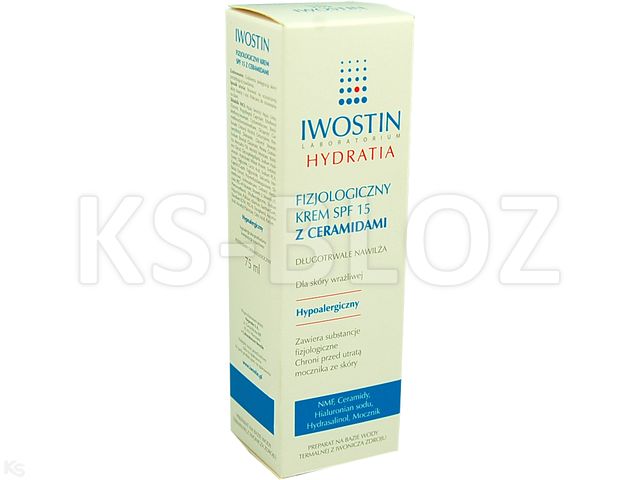 Iwostin Hydratia Krem fizjologiczny z ceramidami SPF 15 interakcje ulotka krem - 75 ml