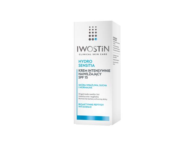 Iwostin Hydro Sensitia Krem intensywnie nawilżający SPF 15 interakcje ulotka krem - 50 ml