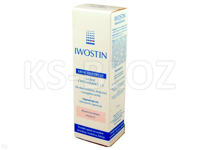 Iwostin Krem odżywczy hipoalergiczny na noc z witaminami interakcje ulotka krem - 75 ml