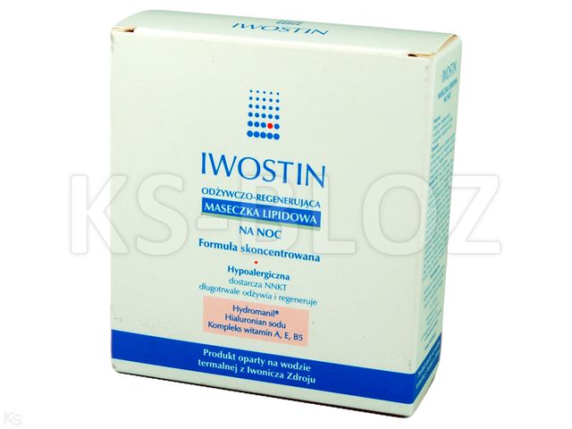 Iwostin Maseczka odżywczo-regenerująca na noc lipidowa interakcje ulotka maseczka - 3 sasz. po 10 ml