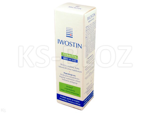 Iwostin Purritin Krem hipoalergiczny na noc interakcje ulotka   75 ml