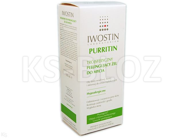 Iwostin Purritin Trójsferyczny Żel do mycia peelingujący interakcje ulotka żel  100 ml