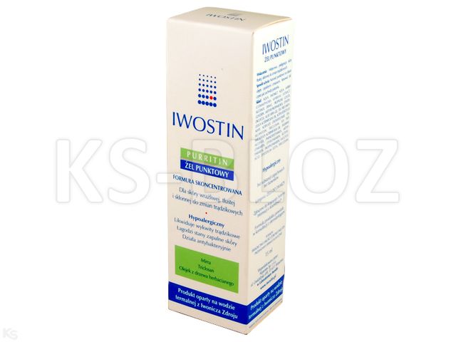 Iwostin Purritin Żel do twarzy punktowy interakcje ulotka żel - 15 ml