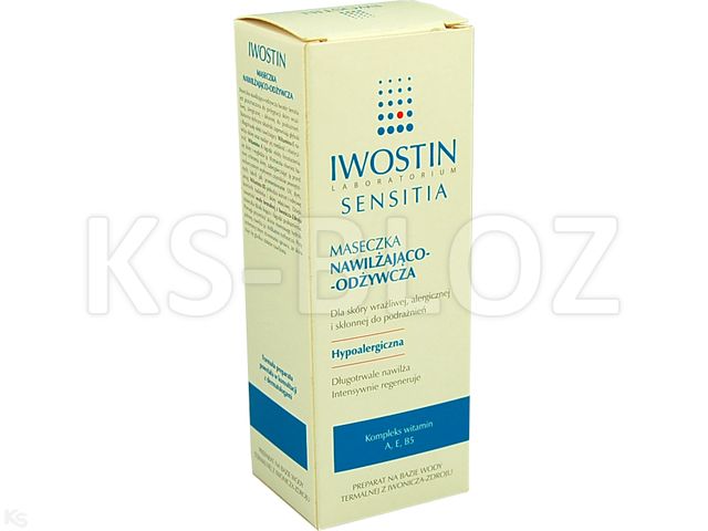 Iwostin Sensitia Maseczka nawilżająco-odżywcza interakcje ulotka   50 ml