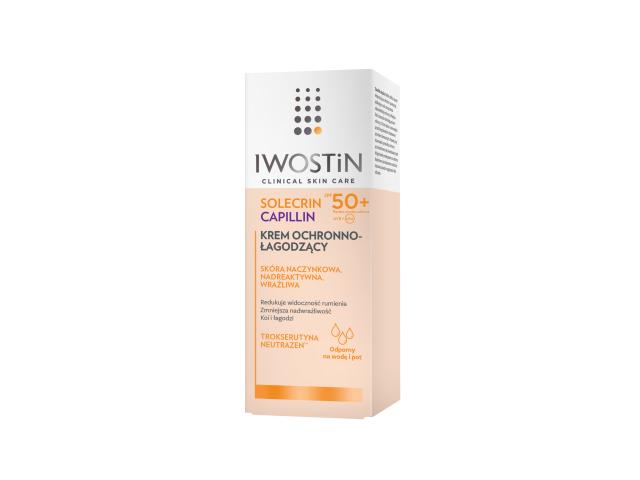 Iwostin Solecrin Capillin Krem ochronno-łagodzący SPF 50+ interakcje ulotka krem - 50 ml