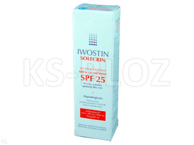 Iwostin Solecrin Krem do ciała ochronny SPF 25 interakcje ulotka   75 ml