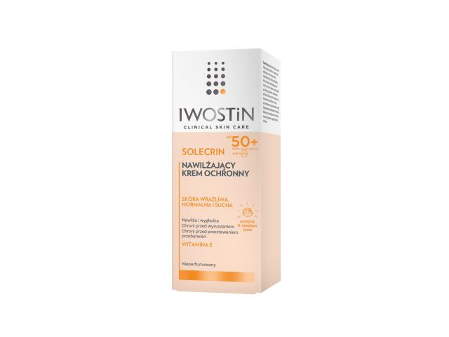 Iwostin Solecrin Krem nawilżający ochronny SPF 50+ interakcje ulotka krem - 50 ml
