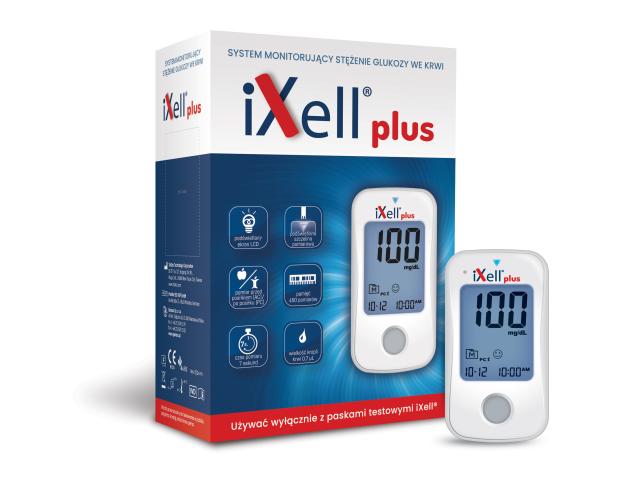 Ixell Plus System monitorujący stężenie glukozy we krwi interakcje ulotka glukometr - 1 szt.