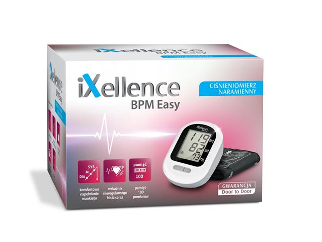 iXellence BPM Easy Ciśnieniomierz naramienny interakcje ulotka ciśnieniomierz  1 szt.