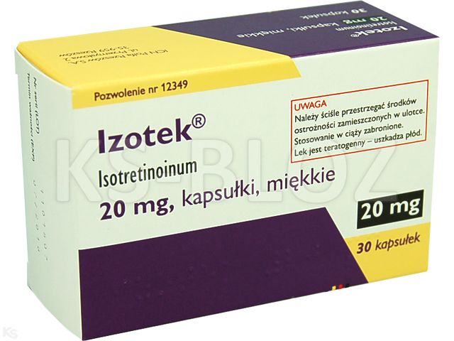 Izotek 20 mg interakcje ulotka kapsułki elastyczne 20 mg 30 kaps. | (3 blist. po 10 kaps.)