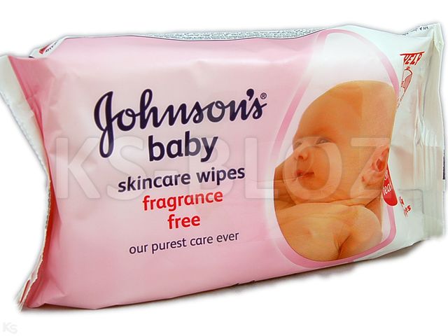 J&J Baby Chusteczki oczyszczające interakcje ulotka chusteczka  1 op.