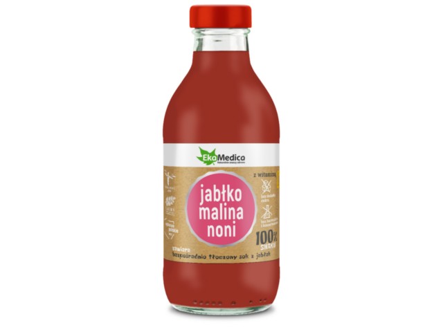 Jabłko Malina Noni interakcje ulotka sok  300 ml