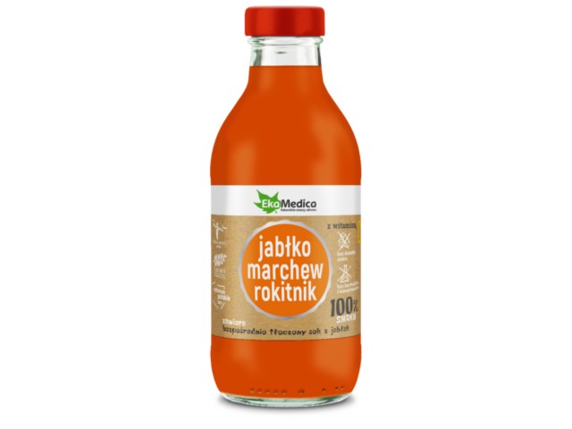 Jabłko Marchew Rokitnik interakcje ulotka sok  300 ml