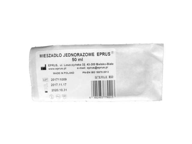 Jałowe mieszadło jednorazowe Eprus 50 ml interakcje ulotka  - 1 szt.