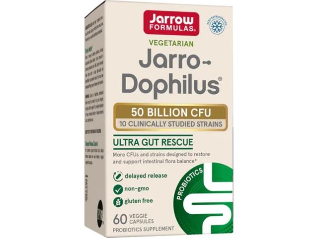 Jarro-Dophilus Ultra Gut Rescue 50 Billion CFU interakcje ulotka kapsułki  60 kaps.