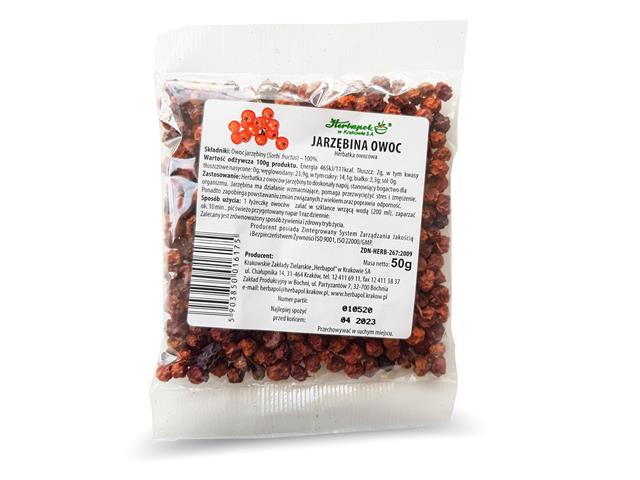 Jarzębina Owoc interakcje ulotka herbata - 50 g