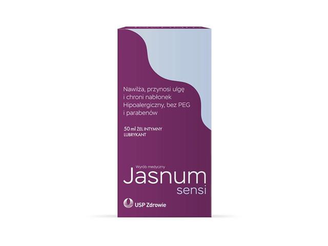 Jasnum Sensi interakcje ulotka żel  50 ml