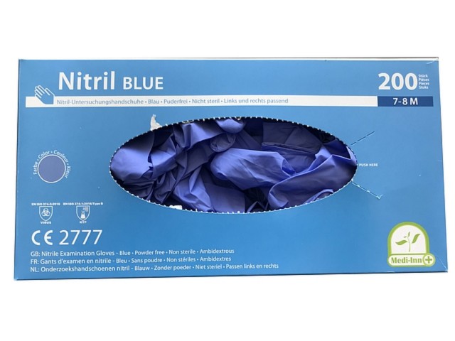 Jednorazowe Rękawice Nitril Blue interakcje ulotka rękawice  200 szt.