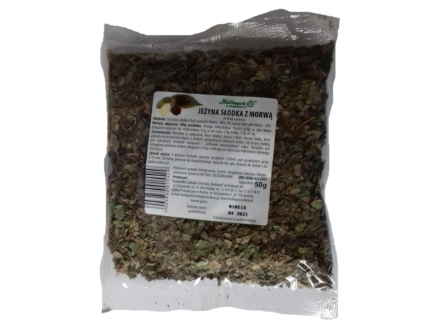 JEŻYNA SŁODKA Z MORWĄ Herb.ziołowa interakcje ulotka herbata - 50 g