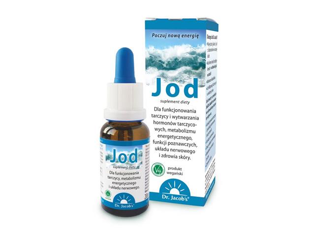 Jod Dr. Jacob's interakcje ulotka krople - 20 ml