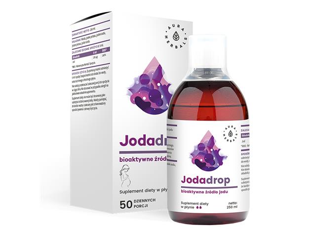 Jodadrop bioaktyne źródło jodu interakcje ulotka płyn - 250 ml