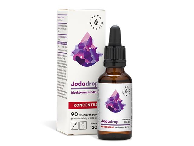 Jodadrop – bioaktywne źródło jodu, koncentrat interakcje ulotka krople  30 ml