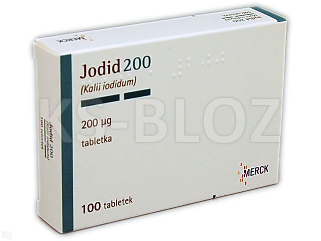 Jodid 200 interakcje ulotka tabletki 200 mcg 100 tabl.