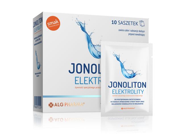Jonoliton Elektrolity smak pomarańczowy interakcje ulotka proszek do rozpuszczenia - 10 sasz.