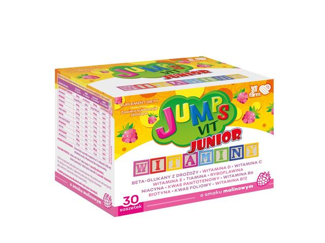 Jumps Vit Junior Witaminy interakcje ulotka proszek - 30 sasz.