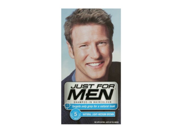 JUST FOR MEN H-30 Szamp. koloryzuj.d/mężczyzn (jasny średni brąz) interakcje ulotka   27.5 ml | +38,5ml