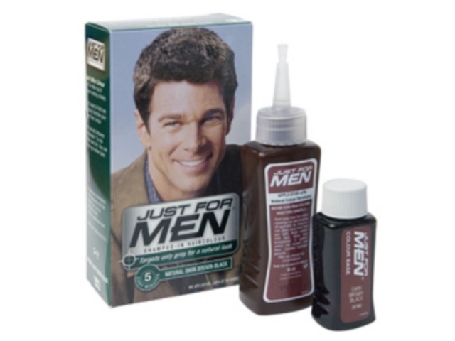 Just For Men Szampon koloryzujący dla mężczyzn ciemny brąz/czarny H-45 interakcje ulotka   27.5 ml | +38,5ml