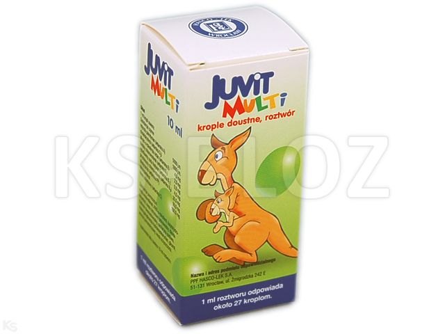 Juvit Multi interakcje ulotka krople doustne, roztwór  10 ml