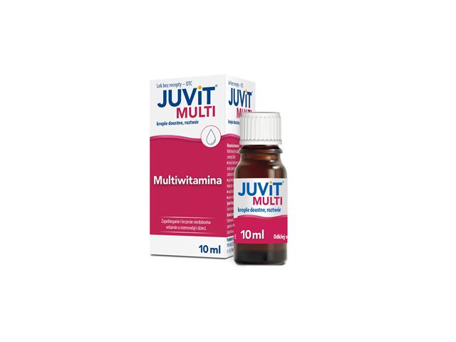 Juvit Multi interakcje ulotka krople doustne, roztwór - 10 ml