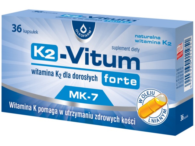 K2-Vitum Forte interakcje ulotka kapsułki  36 kaps.