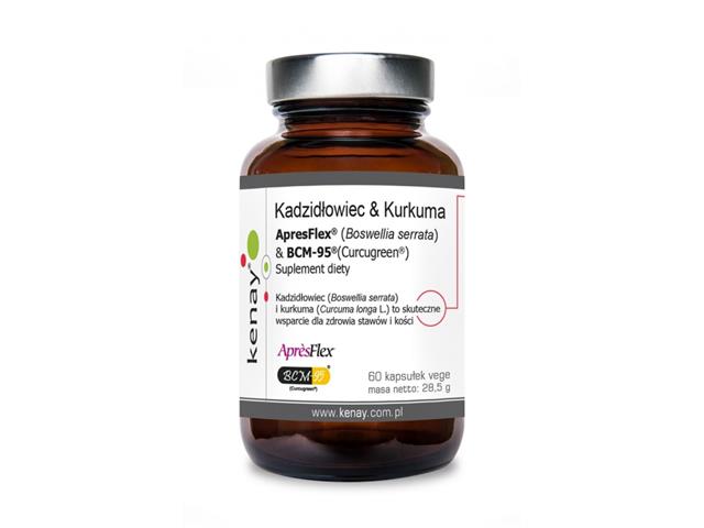 Kadzidłowiec & Kurkuma ApresFlex (Boswellia serrata) & BCM-95 (Curcugreen) interakcje ulotka kapsułki  60 kaps.