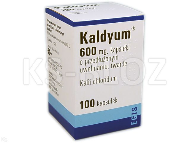 Kaldyum interakcje ulotka kapsułki o przedłużonym uwalnianiu twarde 600 mg 100 kaps.