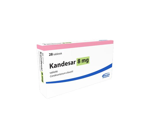 Kandesar interakcje ulotka tabletki 8 mg 28 tabl.