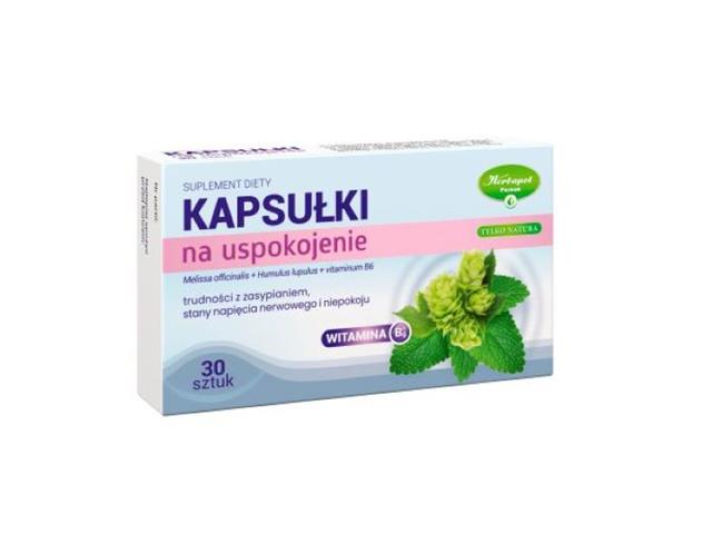 Kapsułki Na Uspokojenie Tylko Natura interakcje ulotka kapsułki - 30 kaps.