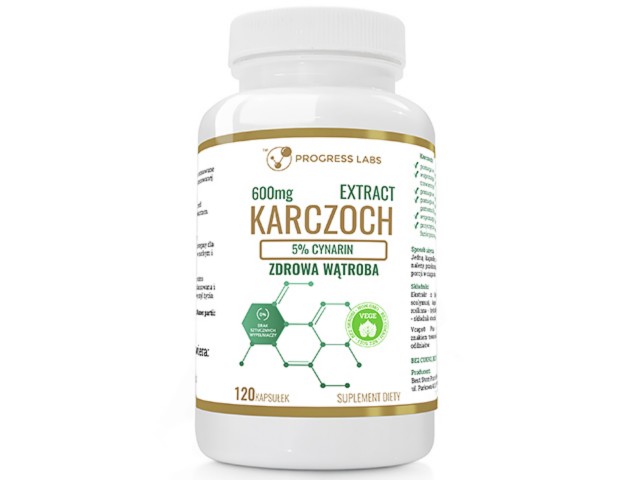 Karczoch Extract 600mg interakcje ulotka kapsułki - 120 kaps.