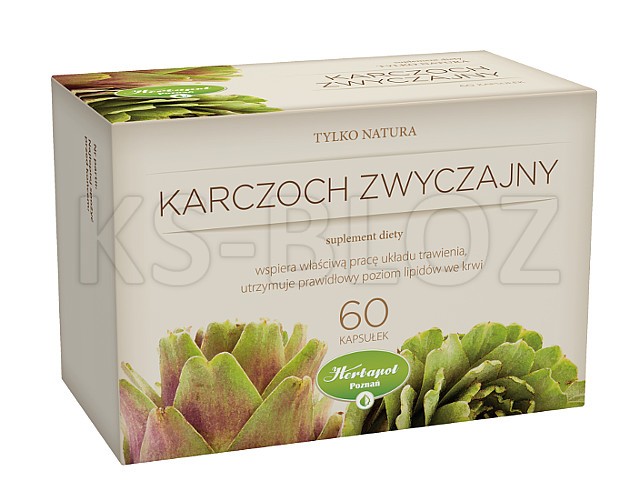 Karczoch Zwyczajny Tylko Natura interakcje ulotka kapsułki twarde  60 kaps.
