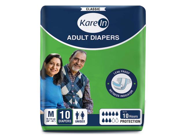 KareIn Classic Pieluchy dla dorosłych M (76-114 cm) interakcje ulotka pielucha - 10 szt.