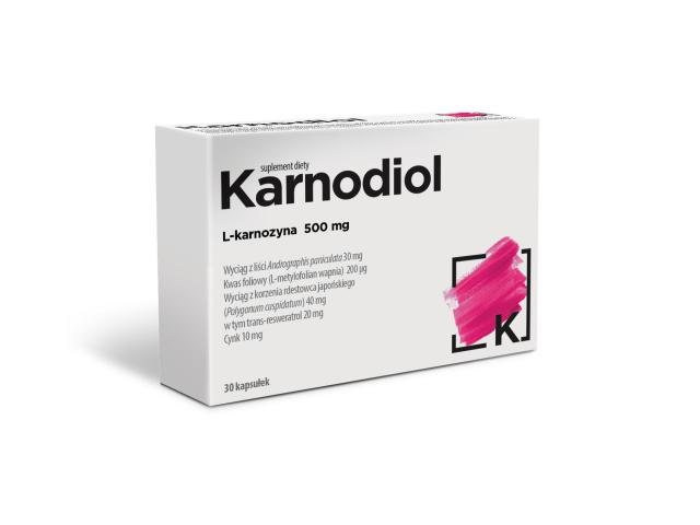 Karnodiol interakcje ulotka kapsułki twarde  30 kaps.