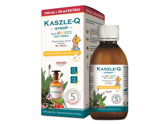 Kaszle-Q Syrop dla dzieci interakcje ulotka   150 ml