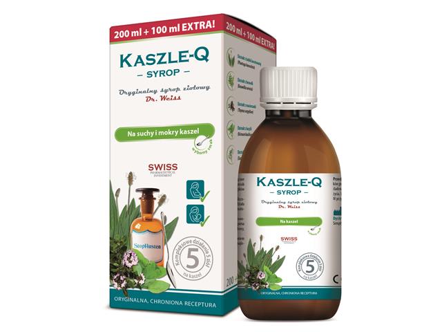 Kaszle-Q Syrop interakcje ulotka   300 ml