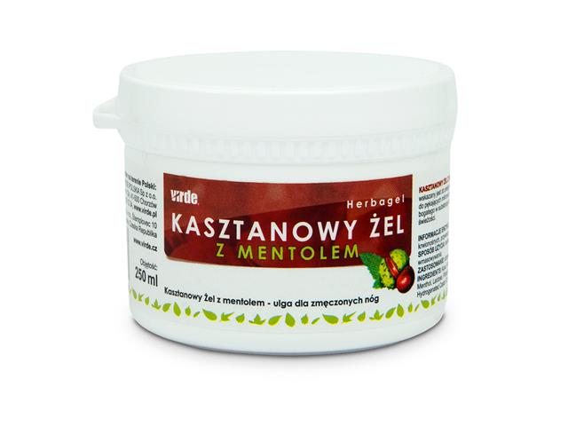 Kasztanowy Żel z mentolem interakcje ulotka żel  250 ml