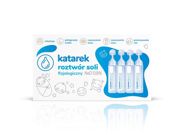 Katarek Roztwór soli fizjologiczny interakcje ulotka roztwór - 10 amp. po 5 ml