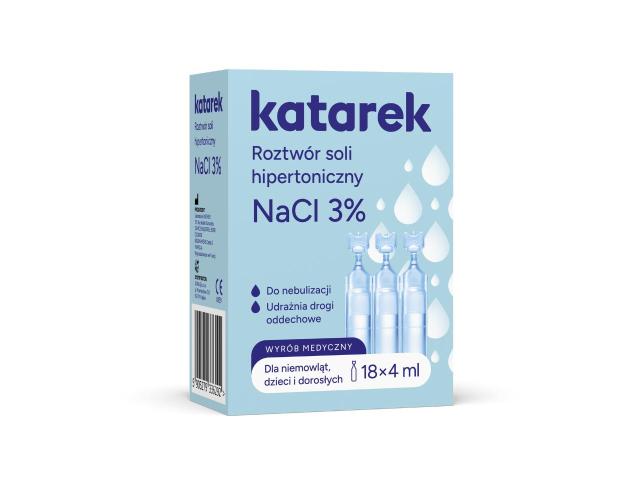 Katarek Roztwór Soli NaCl 3% hipertoniczny interakcje ulotka roztwór - 18 amp. po 4 ml